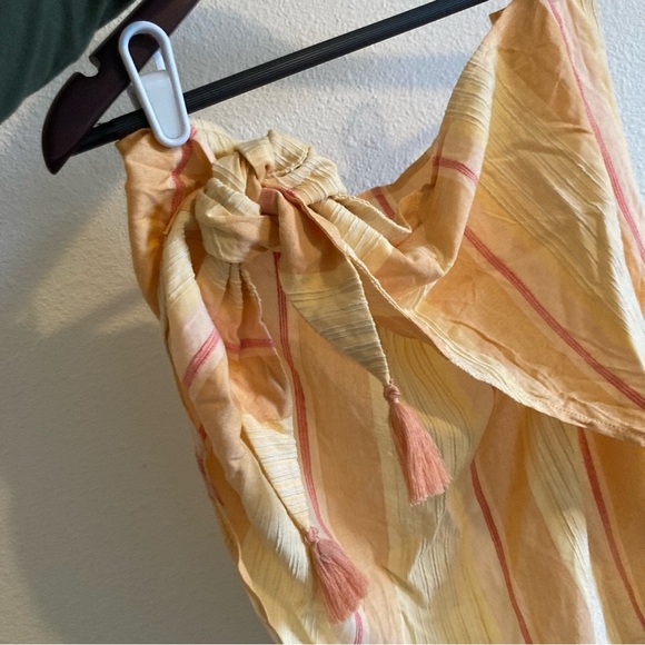 NWT L*Space Salinas Sarong /Skirt /Cover Up in Orange Cozumel Stripe - One Size - Picture 7 of 8